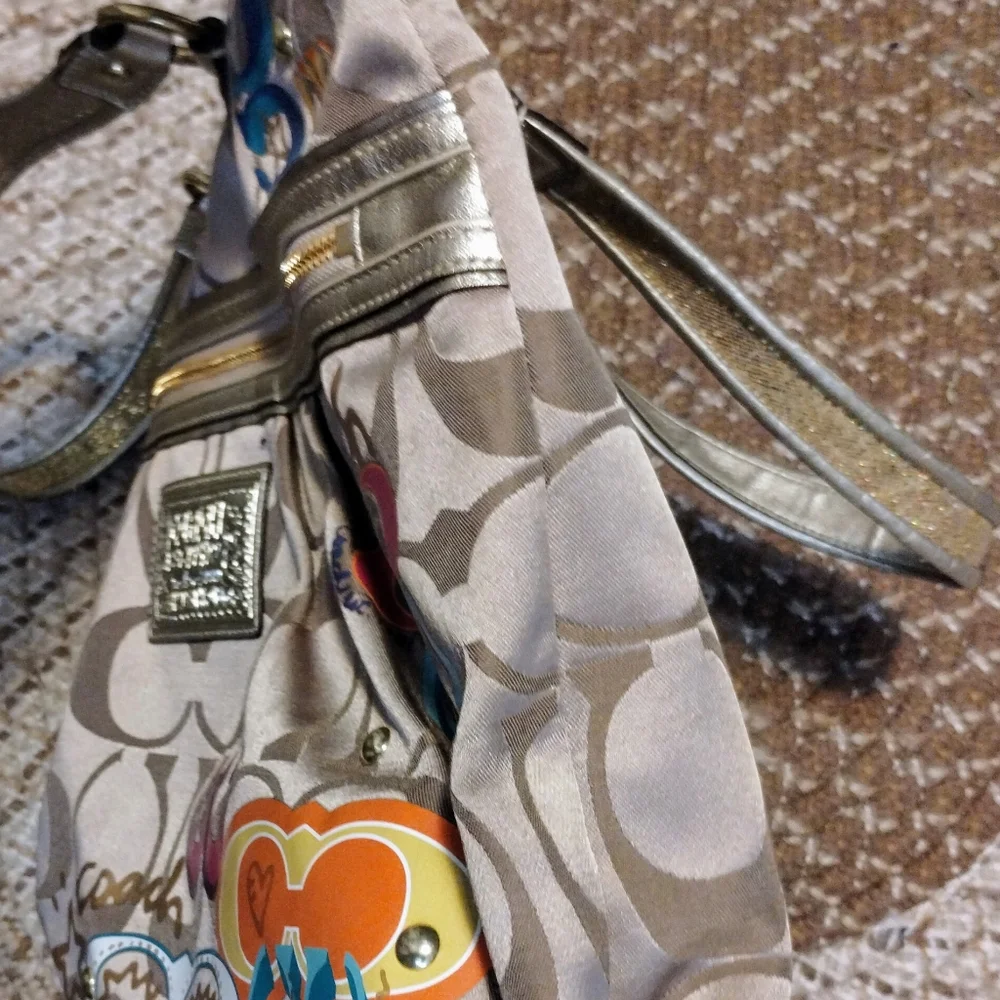 COACH Poppy Daisy Tote Bag Rare Limeted Edition VINTAGE - Picture 5 of 11